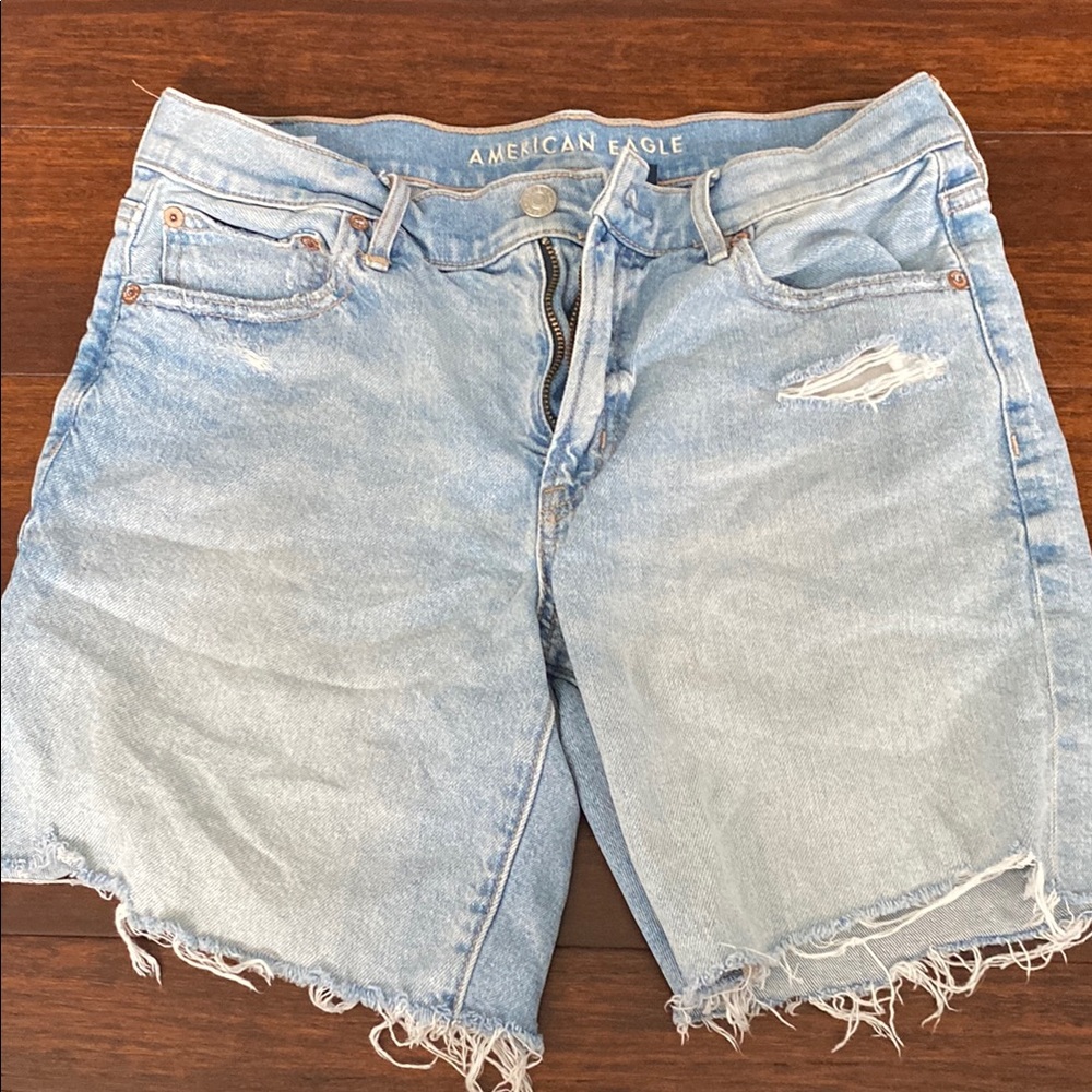 American Eagle Outfitters Light Blue Baggy Jean Shorts